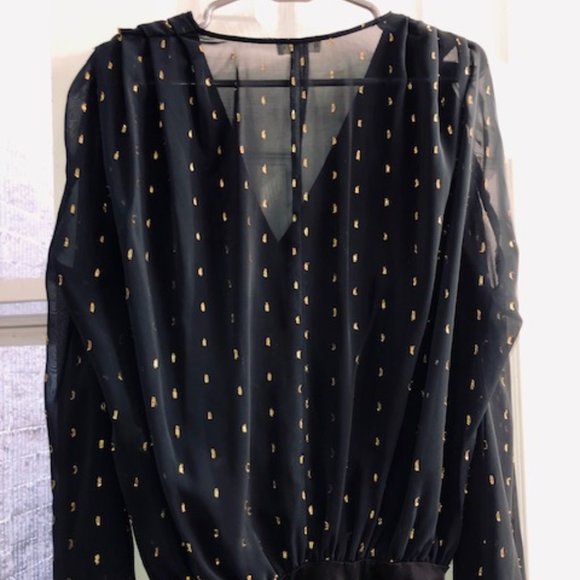 Navy and Gold Bodysuit - Picture 6 of 6